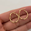 Candonga entorchada Oro amarillo 18k 1 Gr / 2 Cm