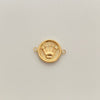 Herraje corona rx con diamantado  Oro amarillo 18k 1,3 Gr / 1,6 Cm