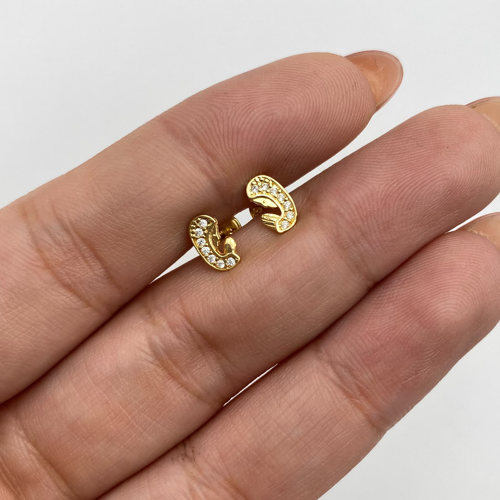 Topos virgen niña Maria Oro amarillo 18k 0,9 Gr / 4,48 mm