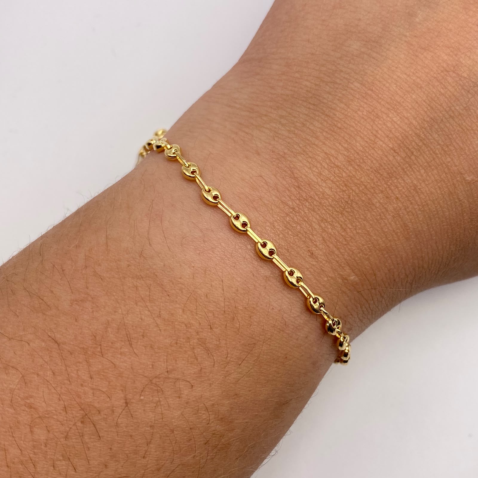 Tobillera gc Oro amarillo 18k 2,79 Gr / 3,2 mm / 25 Cm Broche 0,40