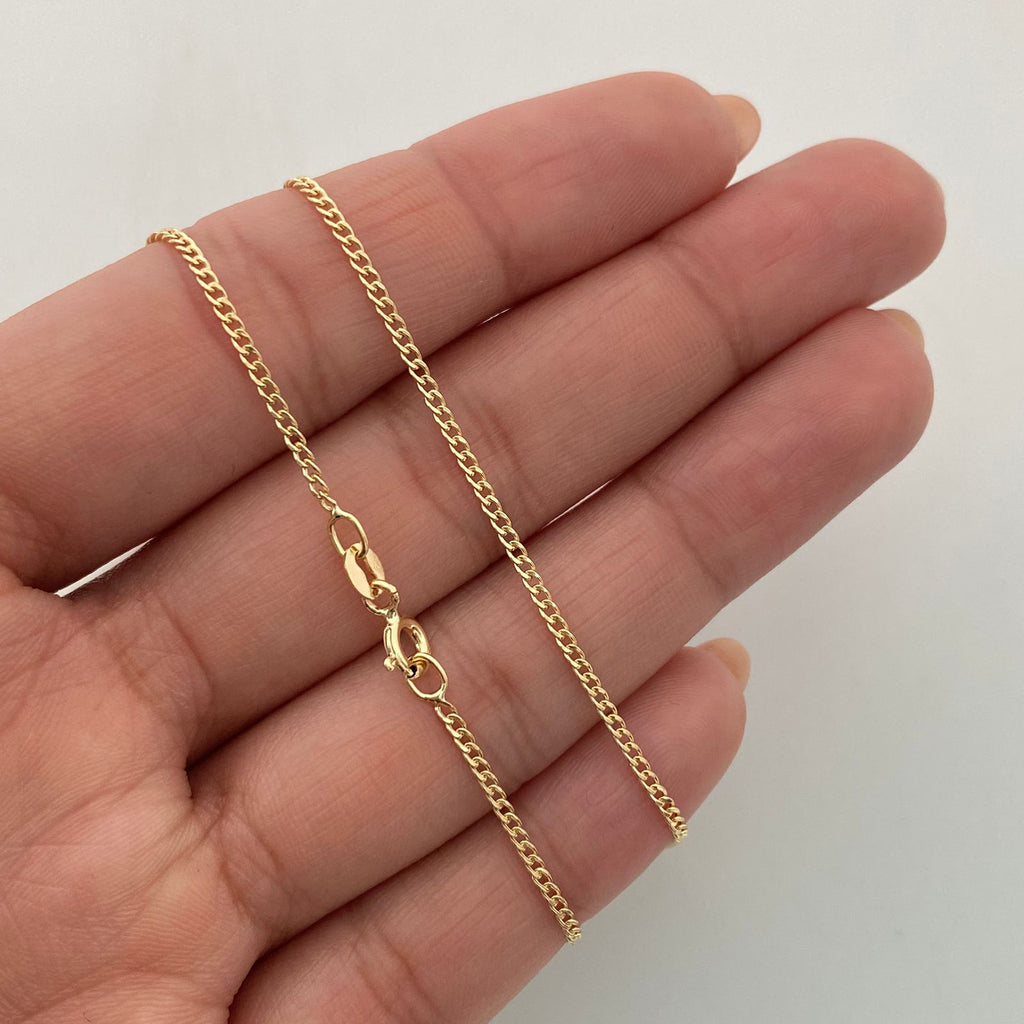 Cadena It mini cubana Oro amarillo 18k 1,55 Gr / 1,4 mm / 45 Cm