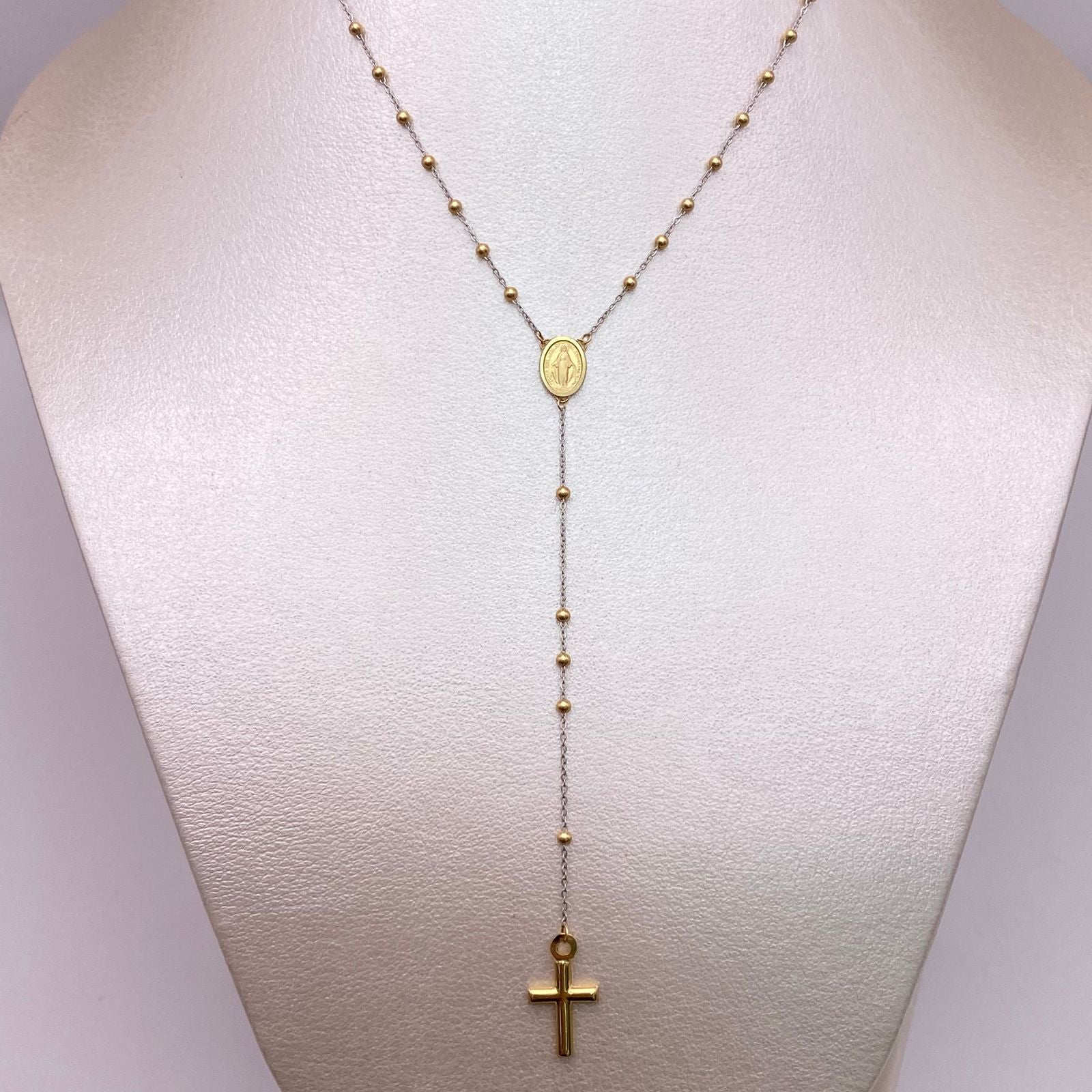 Rosario It Virgen Milagrosa Oro amarillo 18k 2,7 Gr / 1,8 mm / 50 Cm
