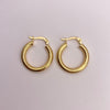 Candonga satinada Oro amarillo 18k 2,35 Gr / 2 Cm