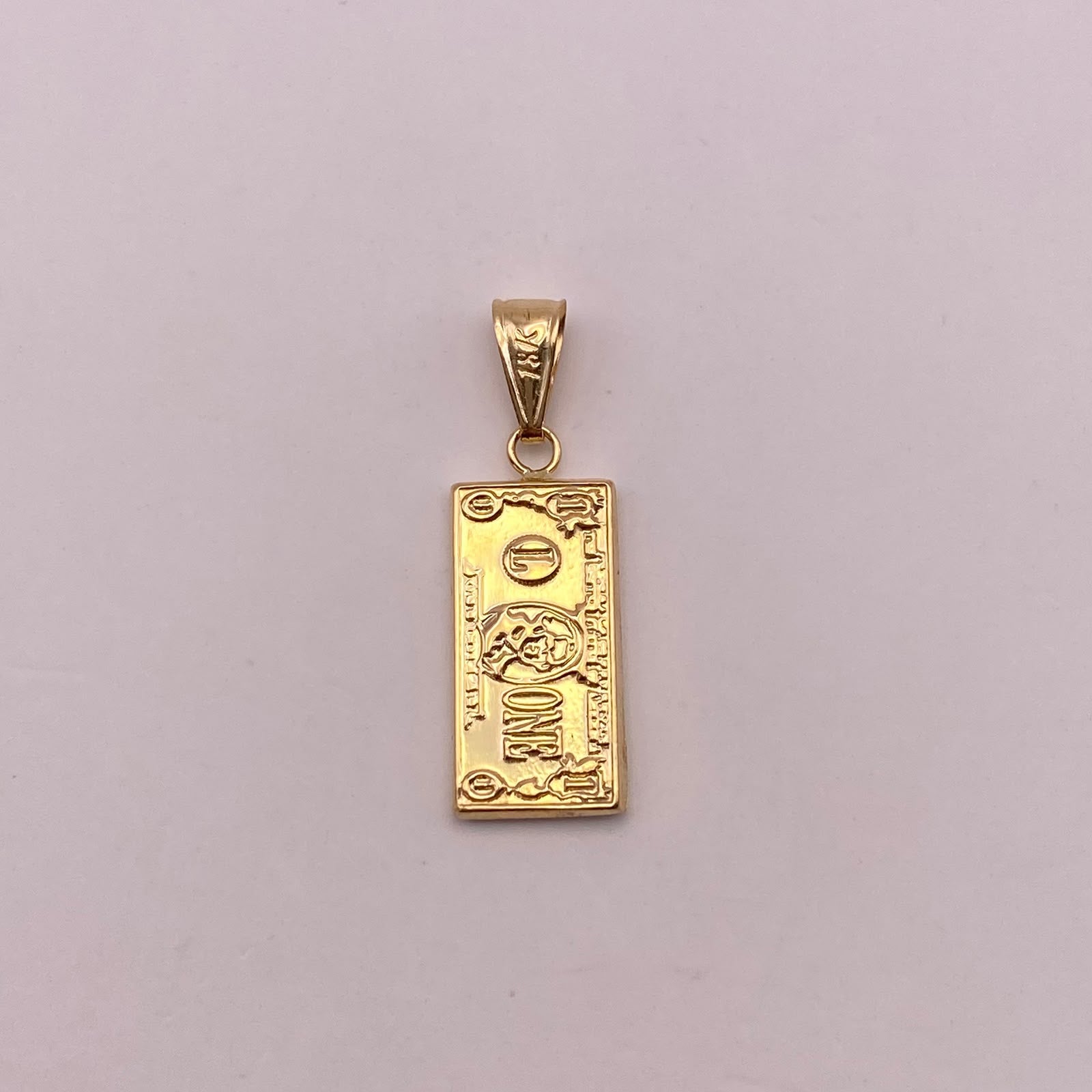 Dije Dolar Oro amarillo 18k 1,06 Gr / 9,3 mm / 2,7 Cm