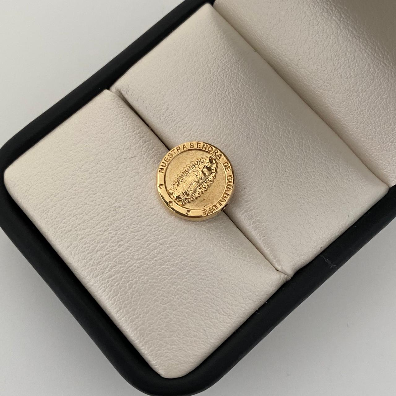 Herraje tambor virgen de guadalupe  Oro amarillo 18k 0,75 Gr / 1 Cm