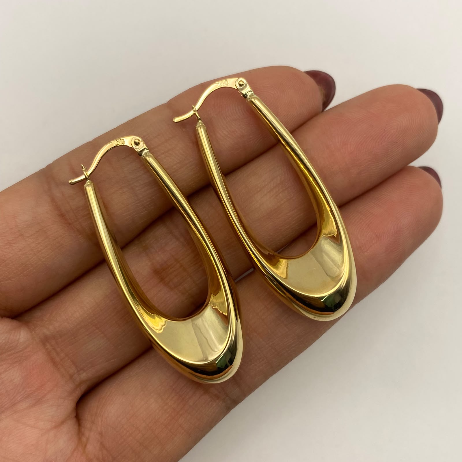 Candonga It inflada (joya) Oro amarillo 18k 4,87 Gr / 4 Cm