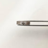 Anillo lineas circones blancos Oro blanco 18k / Talla 6 / 4,75 Gr