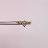 Anillo Solitario Circon en punta Oro amarillo 18k / Talla 8 / 1,55 Gr / 1,4 mm