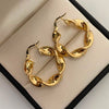 Candonga Entorchada Oro amarillo 18k 4,95 Gr / 3 Cm