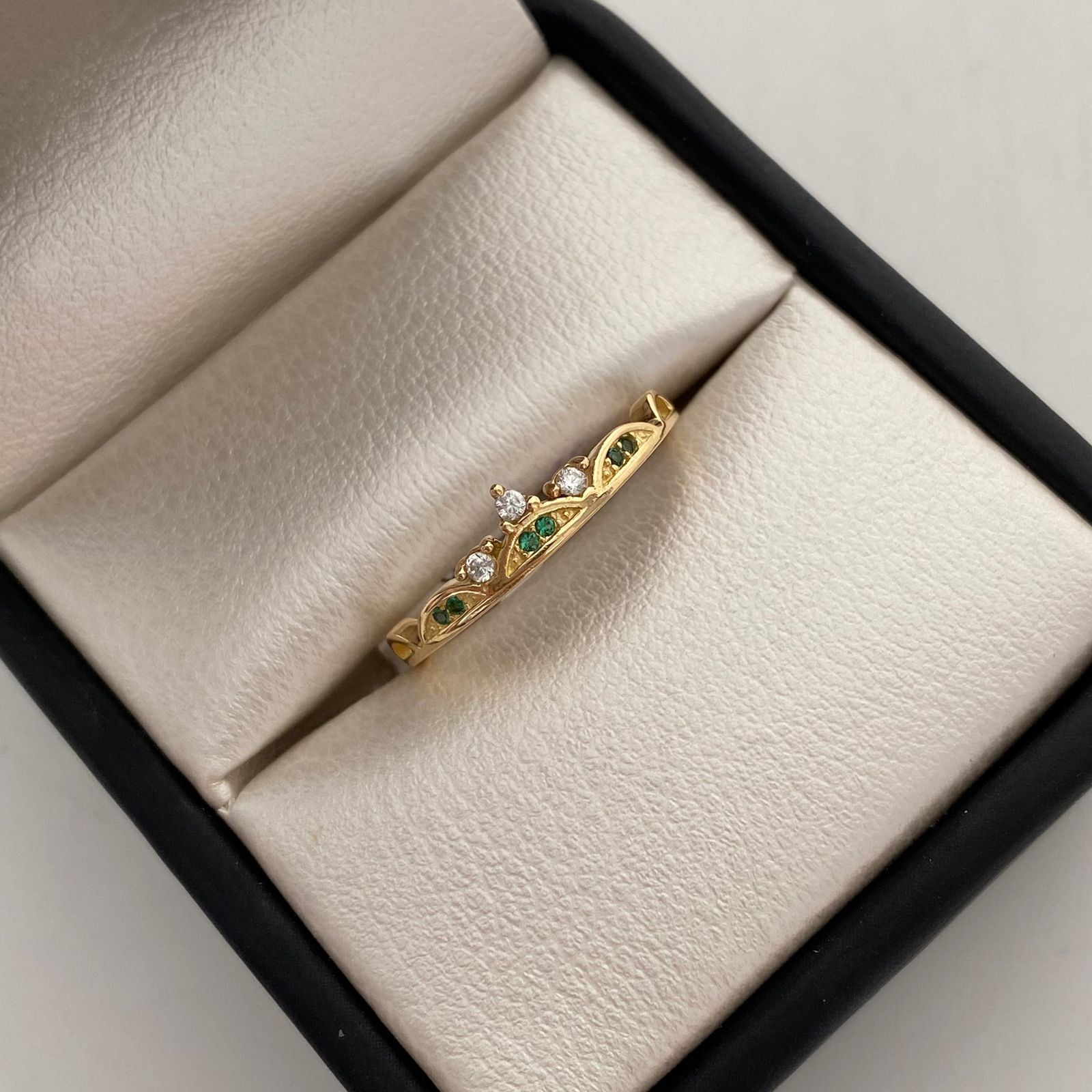 Anillo 15 Corona Casting Oro amarillo 18k / Talla 6 1/2 / 1,8 Gr