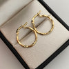 Candonga entorchada Oro amarillo 18k 1 Gr / 2 Cm