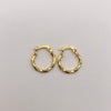 Candonga troquelada Oro amarillo 18k 0,85 Gr / 1,5 Cm