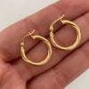 Candonga Entorchada Oro amarillo 18k 1,6 Gr / 2 Cm