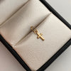 Dije Mini Cruz Tubular Oro amarillo 18k 0,25 Gr / 5,1 mm / 1,5 Cm