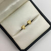 Topos corazón diamantado Oro amarillo 18k 0,45 Gr / 7,10 mm