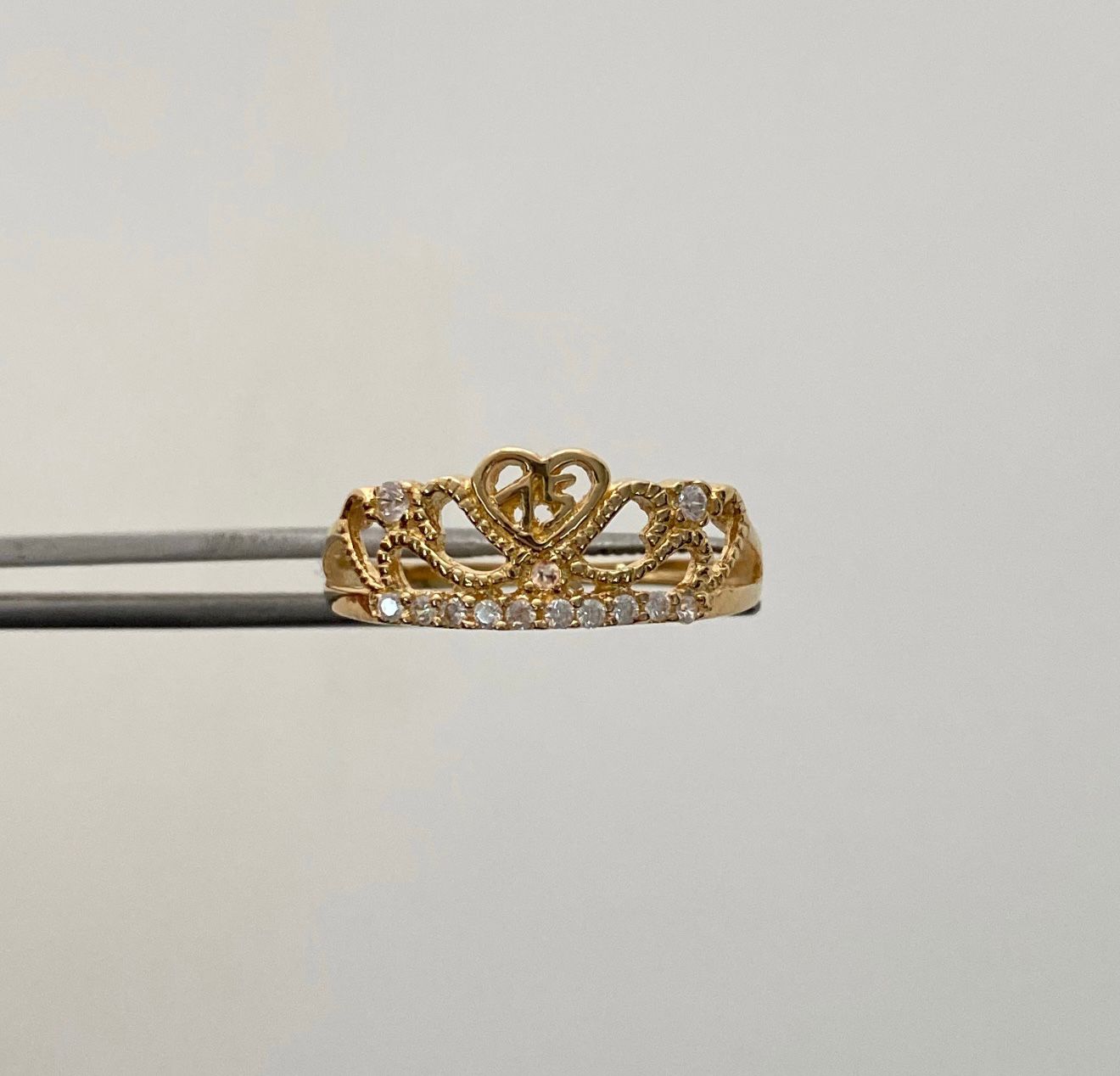 Anillo 15 Corona Casting Oro amarillo 18k / Talla 8 / 2,1 Gr