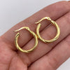 Candonga Entorchada Oro amarillo 18k 1,84 Gr / 2,1 Cm