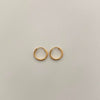 Candonga imperdible lisa Oro amarillo 18k 0,4 Gr / 0,8 Cm