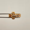 Anillo Cruz Cristo Tres oros 18k / Talla 13 1/2 / 2,5 Gr / 5,6 mm