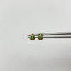 Topos Tres circones verdes Oro amarillo 18k 0,55 Gr / 4,0 mm