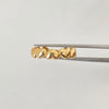 Anillo de corazones inflados  Oro amarillo 18k / Talla 7 1/2 / 2,1 Gr
