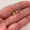 Topos corazon inflado borde punticos Oro amarillo 18k 0,45 Gr / 5 mm