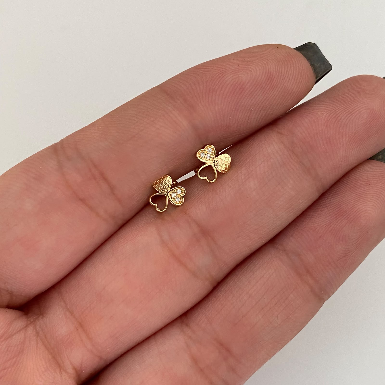 Topos Trebol Casting Oro amarillo 18k 0,8 Gr / 6,4 mm