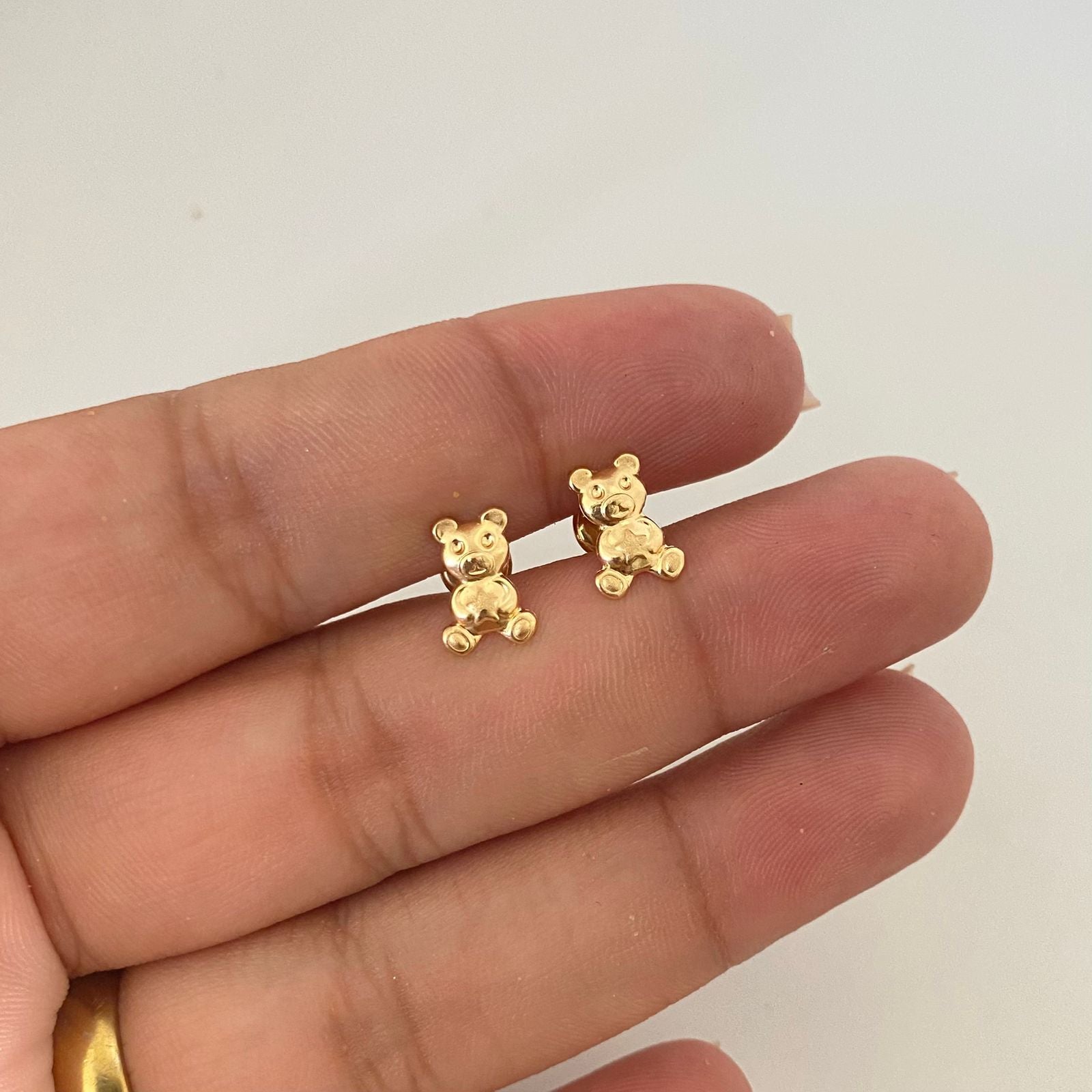 Topos oso liso Oro amarillo 18k 0,8 Gr / 6,7 mm