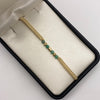 Pulsera tejida Bolas diamantadas 4mm+cilindro diamantado+morrallas Oro amarillo 18k 0,23 Gr