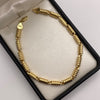 Pulso Rustico Oro amarillo 18k 10,25 Gr / 4,8 mm / 21,5 Cm Broche 0,40