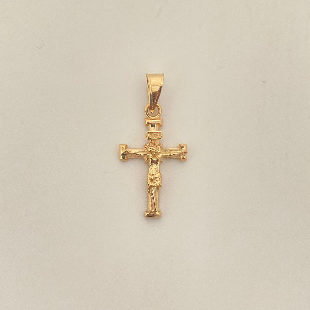 Dije cristo casting  Oro amarillo 18k 1,65 Gr / 3,3 mm / 3,5 Cm