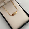 Pulso bebé Placa Nube Aro Oro amarillo 18k 1,25 Gr / 2,7 mm / 14,8 Cm Broche 0,20