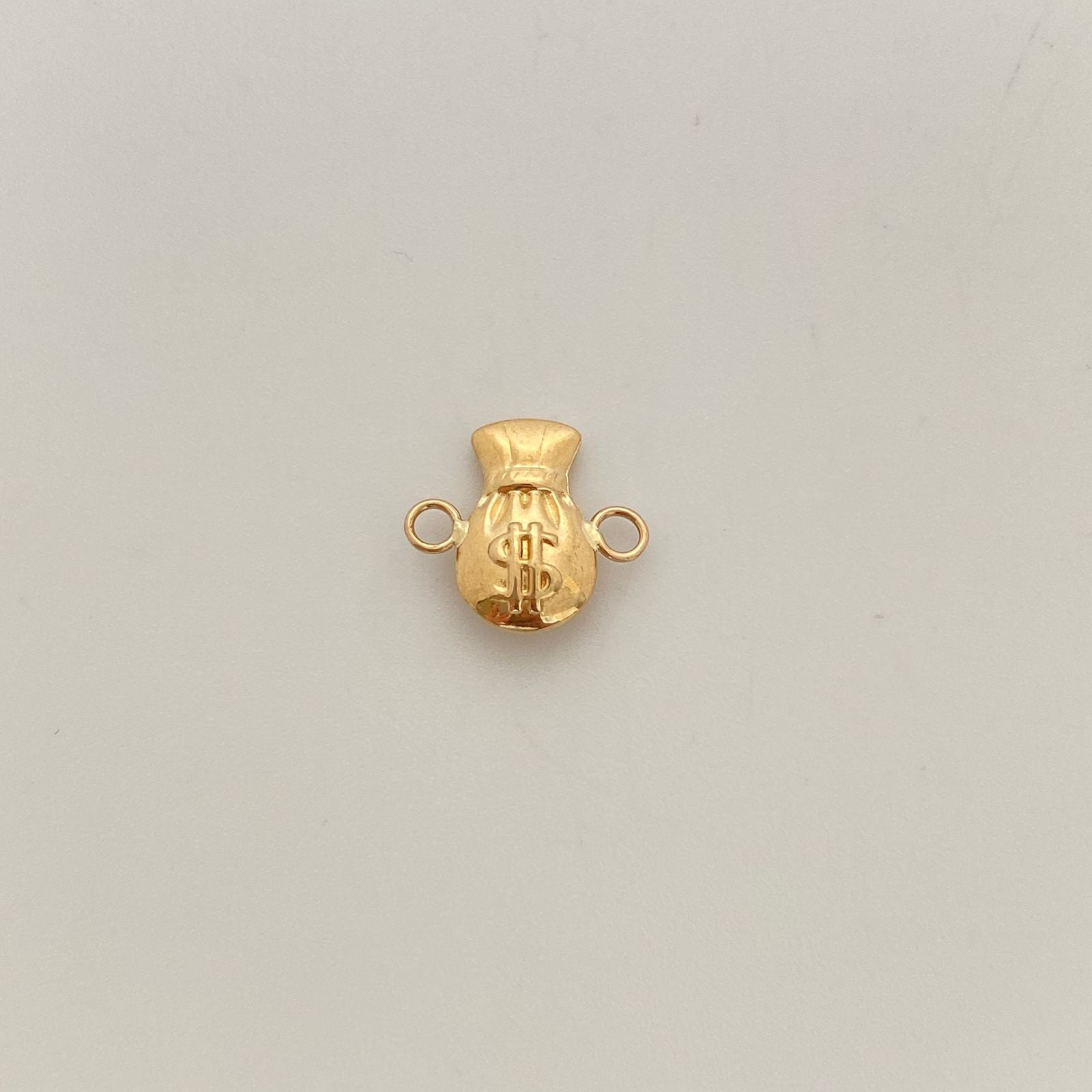 Herraje bolsa de dinero  Oro amarillo 18k 0,6 Gr / 1,3 Cm