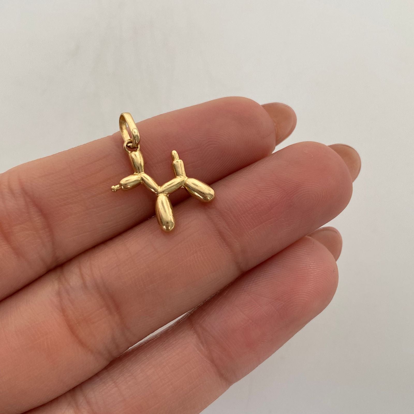 Dije Perro inflable Oro amarillo 18k 1,7 Gr / 14,4 mm / 2 Cm