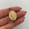 Dije  Virgen de Guadalupe Oro amarillo 18k 1,8 Gr / 16,8 mm / 3 Cm