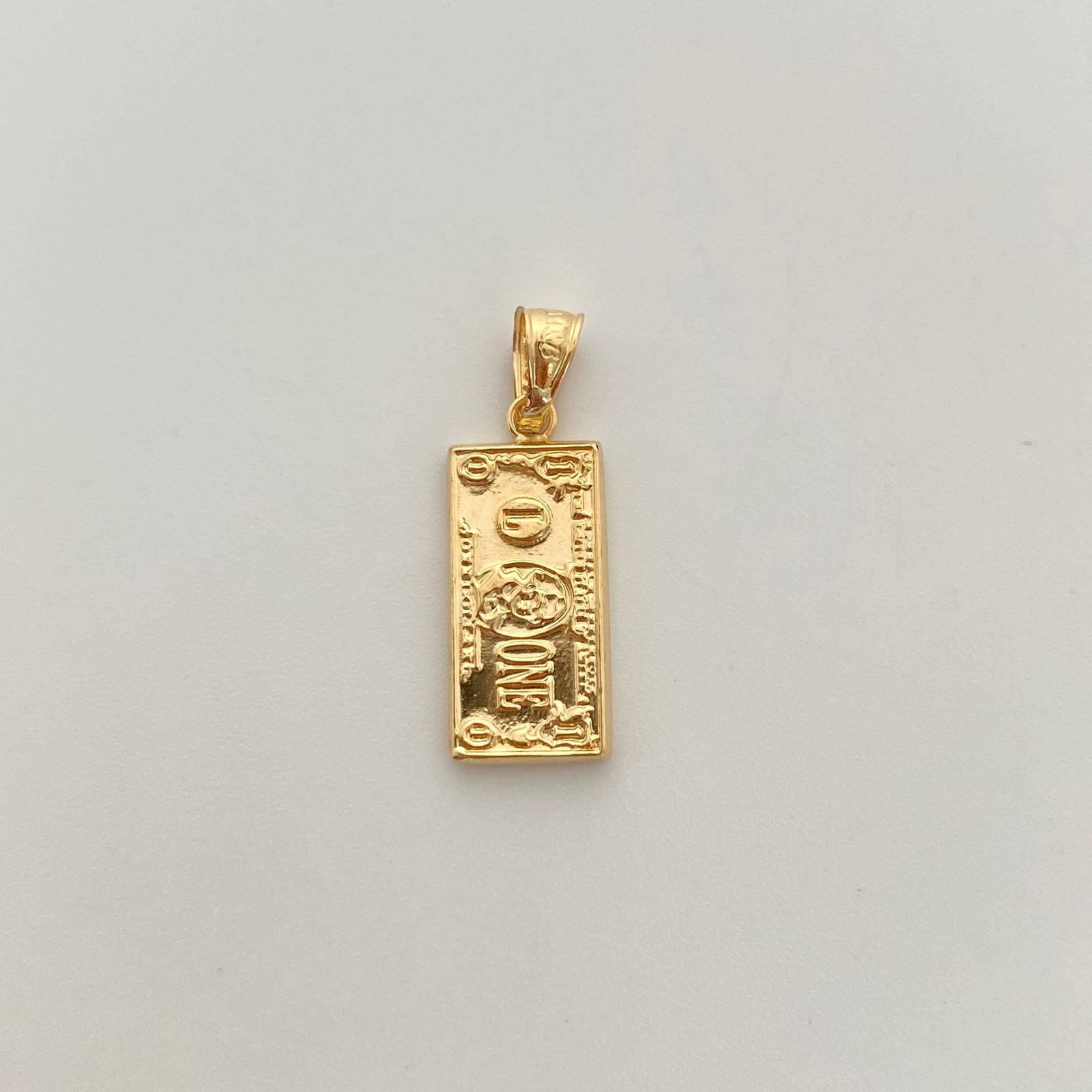 Dije dolar  Oro amarillo 18k 1,05 Gr / 8,8 mm / 2,6 Cm