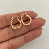 Candonga Entorchada Oro amarillo 18k 1,3 Gr / 1,5 Cm