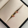Topos Mini Corazon Casting Rojo Oro amarillo 18k 0,5 Gr / 3,9 mm