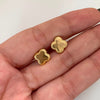 Topos trebol vc liso borde relieves Oro amarillo 18k 0,65 Gr / 9 mm