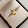 Dije Placa C Oro amarillo 18k 0,35 Gr / 7 mm / 1,3 Cm