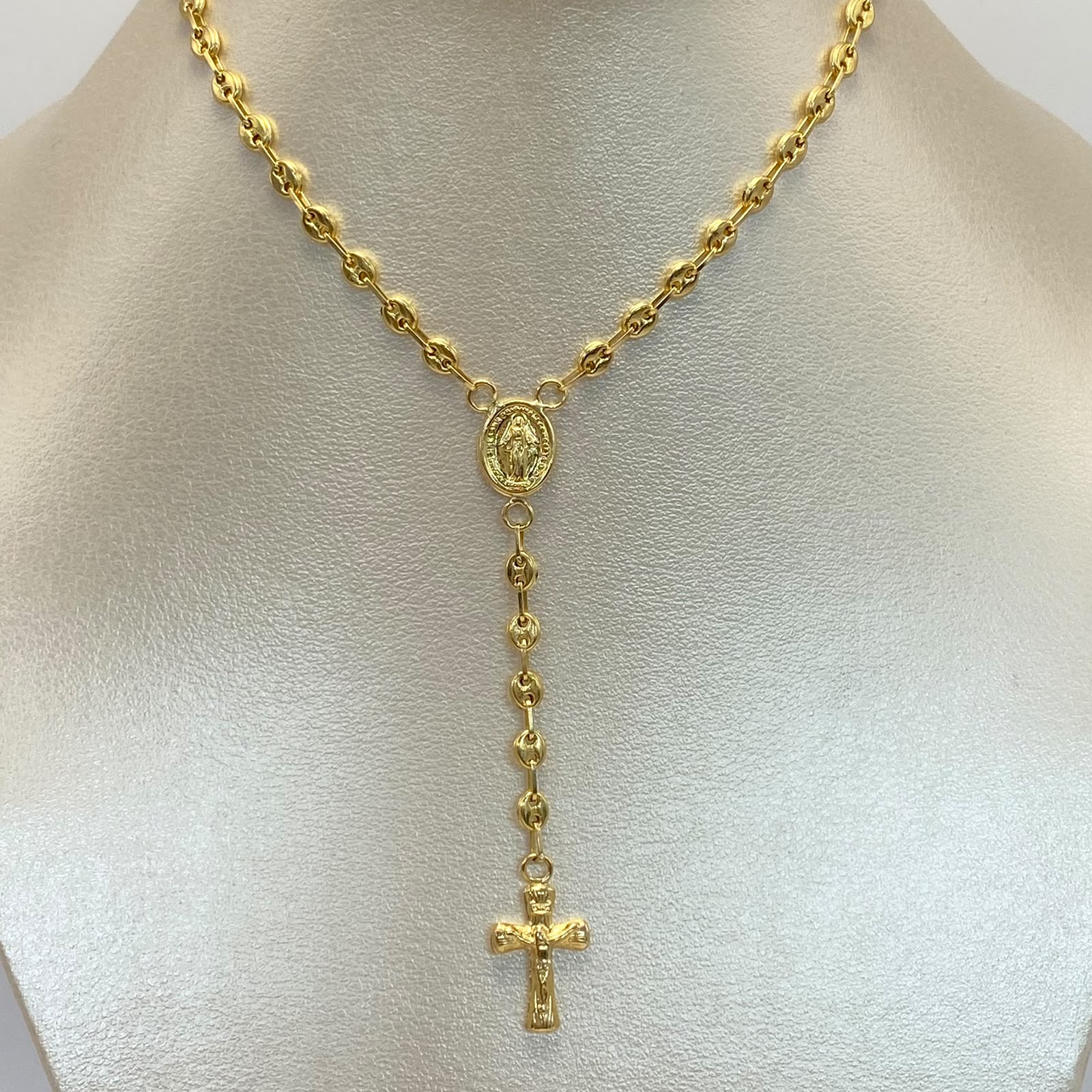 Rosario baby gc liso Oro amarillo 7,50 Gr / 2,5 mm / 60 Cm Broche 0,40