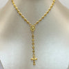 Rosario baby gc cruz cristo Oro amarillo 7,60 Gr / 2,5 mm / 60 Cm Broche 0,40