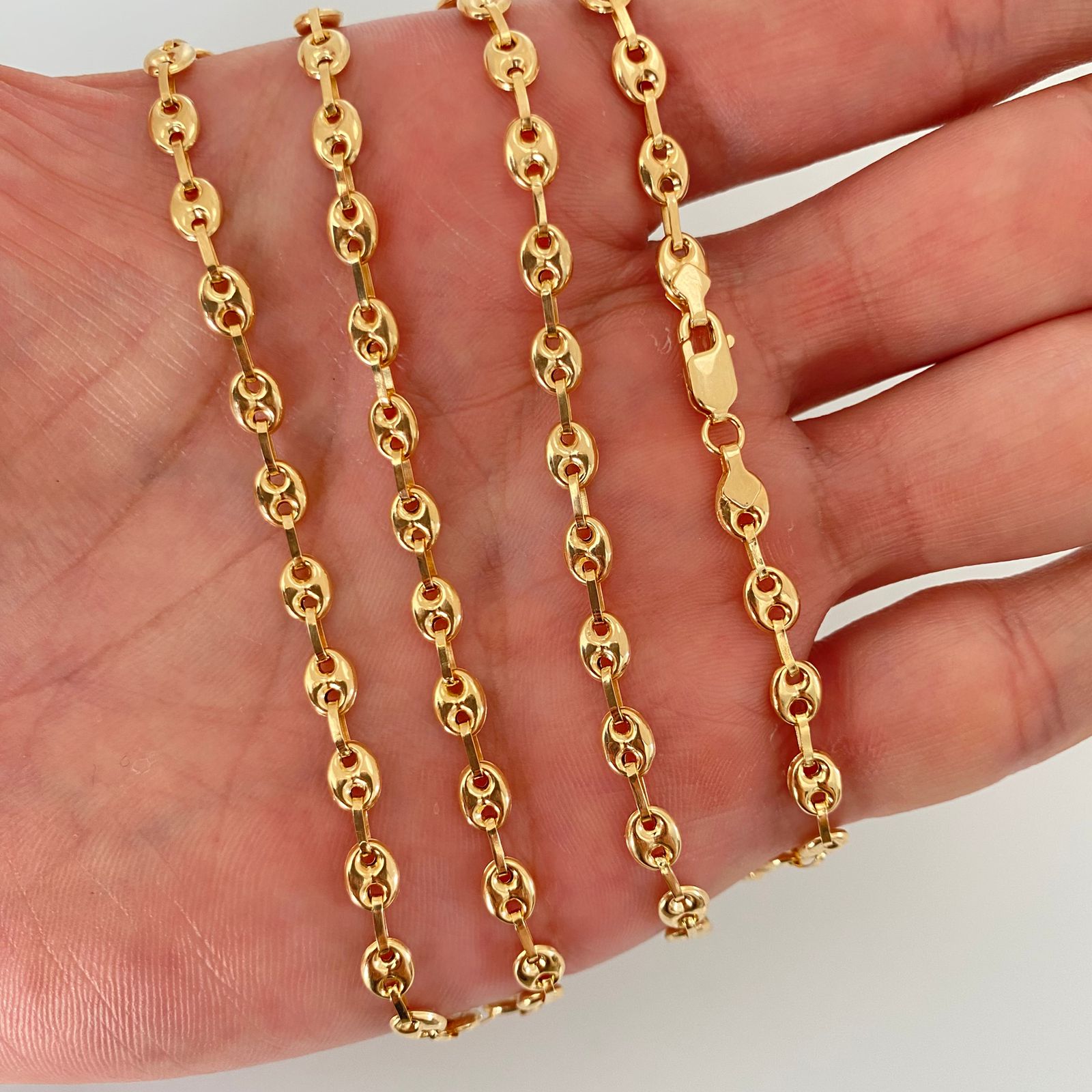 Cadena gc Oro amarillo 18k 9,45 Gr / 4,5 mm / 60 Cm Broche 0,60