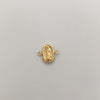 Herraje Virgen de Guadalupe Silueta Oro amarillo 18k 0,55 Gr / 1,5 Cm