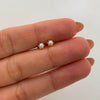 Topos Perla Oro amarillo 18k 0,6 Gr / 4 mm