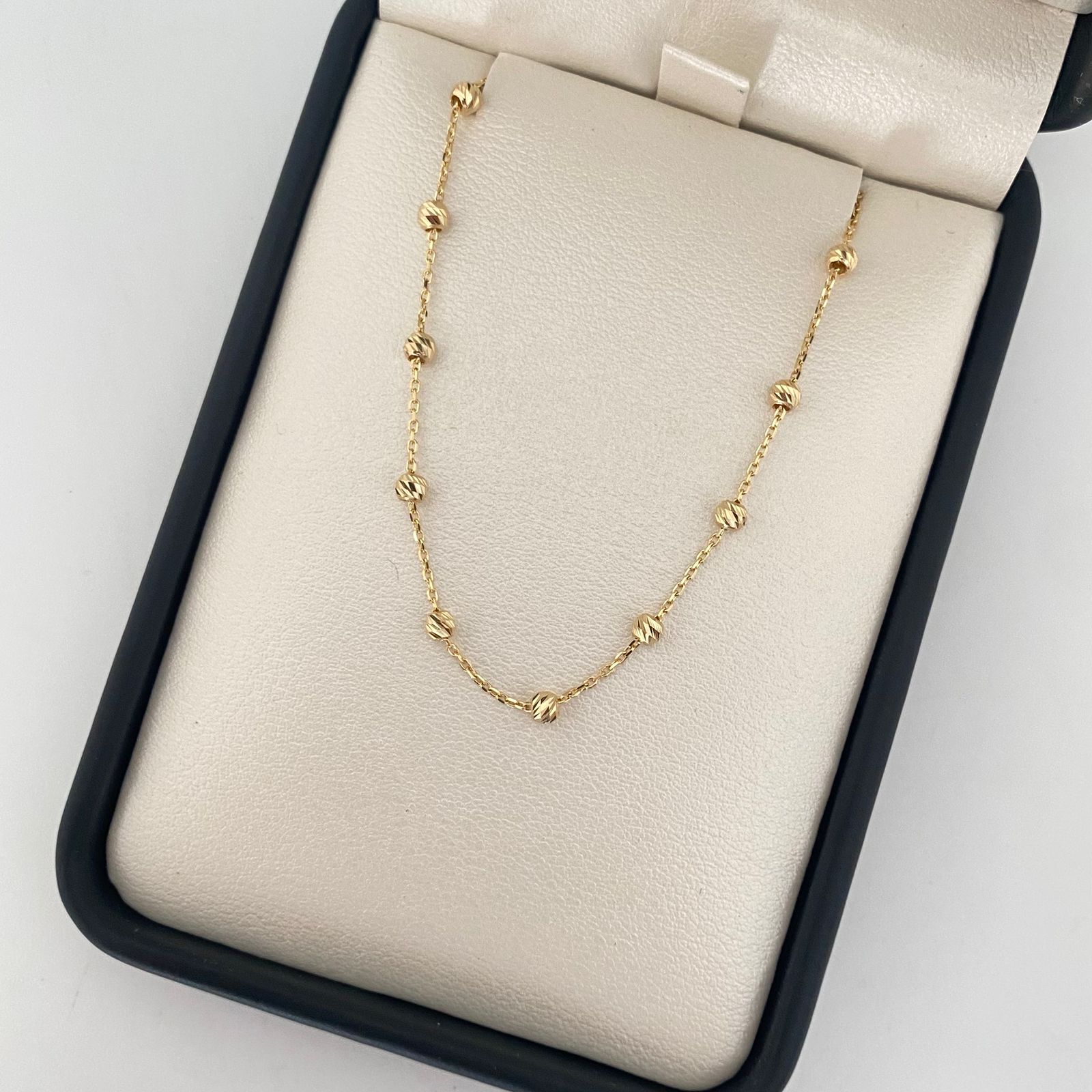 Pulso It balines diamantados Oro amarillo 18k +4 / 1,60 Gr / 3,0 mm / 19 Cm