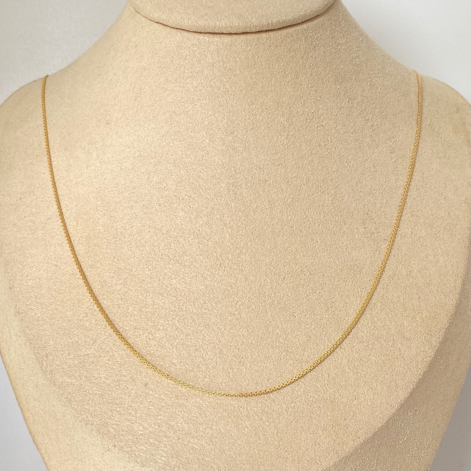 Cadena It china espejo Oro amarillo 18k 1,65 Gr / 1 mm / 50 Cm