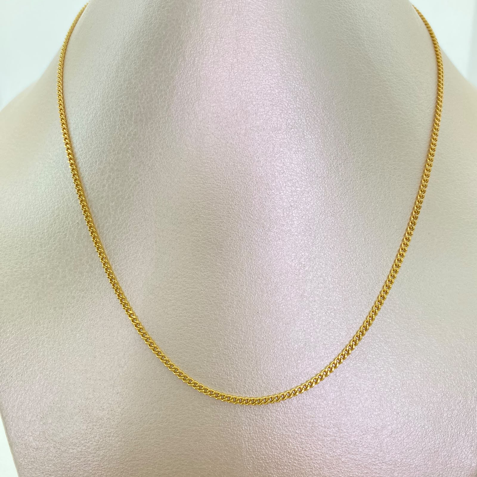 Cadena It Mini Cubana Oro amarillo 18k 2,45 Gr / 1,8 mm / 45 Cm