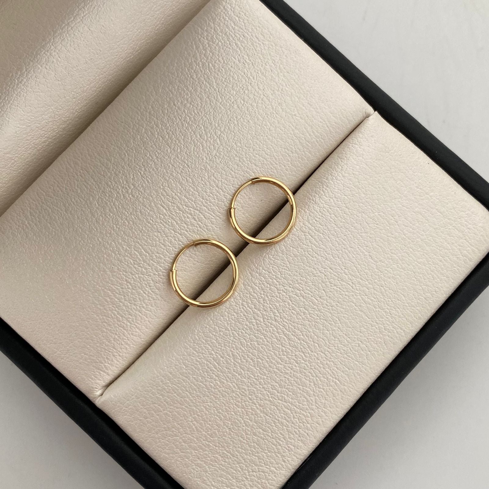 Candongas Imperdibles Oro amarillo 18k 0,4 Gr / 0,8 Cm