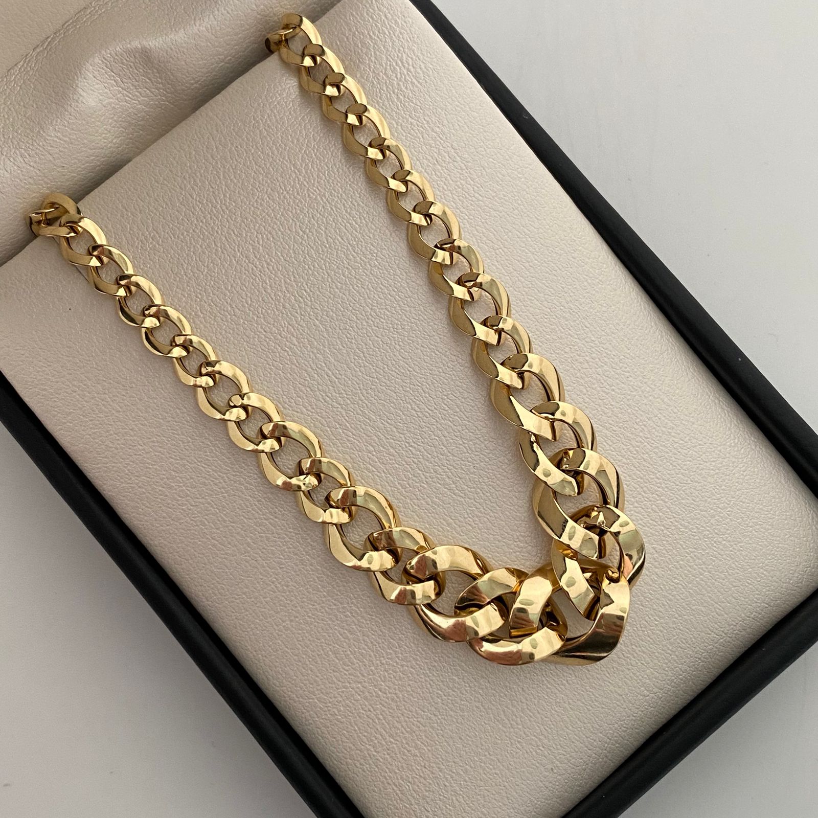 Cadena It Cubana especial Degrade Oro amarillo 18k +2 / 6,75 Gr / 5,4 mm / 45 Cm